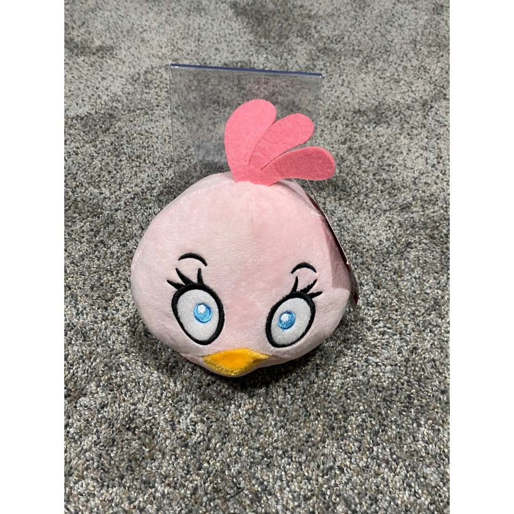 Angry Birds Stella Pink Bird Plush 5-6 Inch Classic Toy Factory NWT‎ Rovio